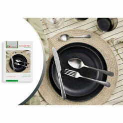 MAGNANI Couverts De Table Inox 24 Pièces, Ménagère Couverts De Table Couleur Argent, Set De Couverts De Table En Acier Inoxydable, Set De Ménagère Complet - Argent -Accessoires de barbecue Soldes 53470893 5