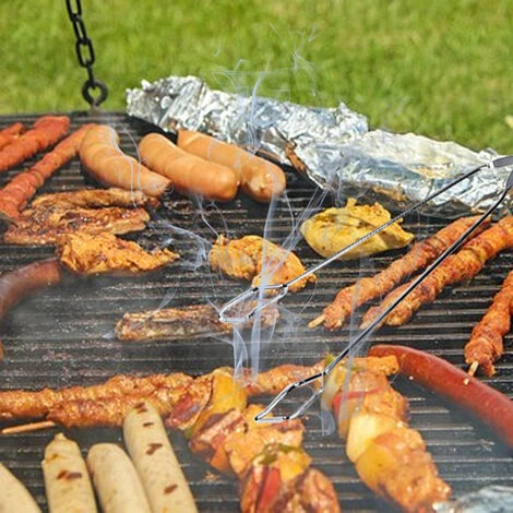 LIFCAUSAL Pinces à Ciseaux Barbecue BARBECUE Grill Pinces à Patisserie Cuisson Pince De Cuisson Kicthen Alimentaire Pinces à Ciseaux Poignées En Acier Inoxydable 4 LIFCAUSAL Pinces à Ciseaux Barbecue BARBECUE Grill Pinces à Patisserie Cuisson Pince De Cuisson Kicthen Alimentaire Pinces à Ciseaux Poignées En Acier Inoxydable – Image 4