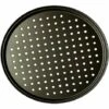SUPERMARKET Punch Pizza Pan Acier Au Carbone Plat Four Perforé Multi-Usages Plaque à Pizzac Anti-adhérent Plaques à Pizza Utilisée Pour Pâtisserie, La Pizza, Le Gâteau, Les Sandwichs, Saucisse, Galettes,Superma, Une Pièce, Noir, Diamètre 28cm