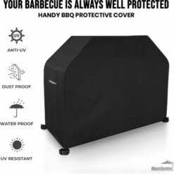 Housse De Barbecue - Étanche - UV 40+ - 125 X 62 X 95 Cm - Polyester/PVC Noir - MaxxGarden -Accessoires de barbecue Soldes 54009972 4
