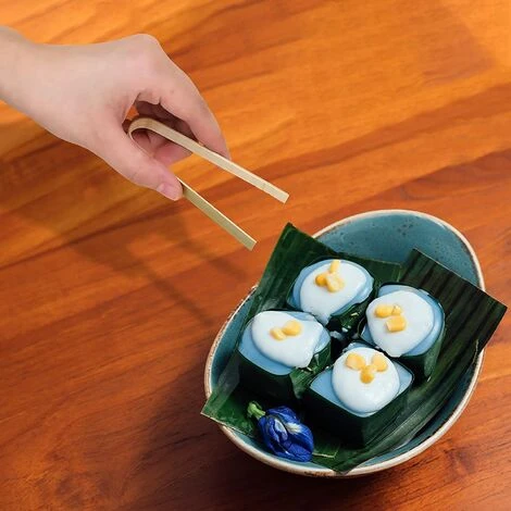 Kartokner 20 Pièces Pinces En Bambou Jetables Ustensiles De Cuisine Pinces à Pain Pinces à Pain Naturel Pour La Cuisine (10cm) 5 Kartokner 20 Pièces Pinces En Bambou Jetables Ustensiles De Cuisine Pinces à Pain Pinces à Pain Naturel Pour La Cuisine (10cm) – Image 5