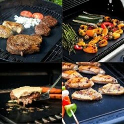 TINOR Tapis De Cuisson Set De 3 Feuille De Cuisson Pour Barbecue Et Four 40 * 50cm Tapis Barbecue Anti-adhésif Réutilisable Pour Barbecue à Gaz, Charbon Ou Électriques -Accessoires de barbecue Soldes 54497251 5