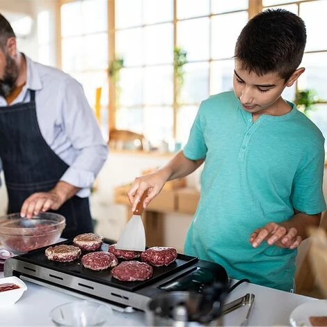 TINOR Spatule Pour Plancha, Spatule Crepe Palette à Gril En Inox Spatule à Barbecue Racloir/spatule à Griller Pour Griller La Viande Teppanyaki Grillades Burger Et Nettoyer La Plaque Du Barbecue Steak 3 TINOR Spatule Pour Plancha, Spatule Crepe Palette à Gril En Inox Spatule à Barbecue Racloir/spatule à Griller Pour Griller La Viande Teppanyaki Grillades Burger Et Nettoyer La Plaque Du Barbecue Steak â Image 3