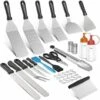 Morole Ustensiles Pour Plancha 30 Pièces Accessoire Plancha Kit Plancha INOX Pour Teppanyaki