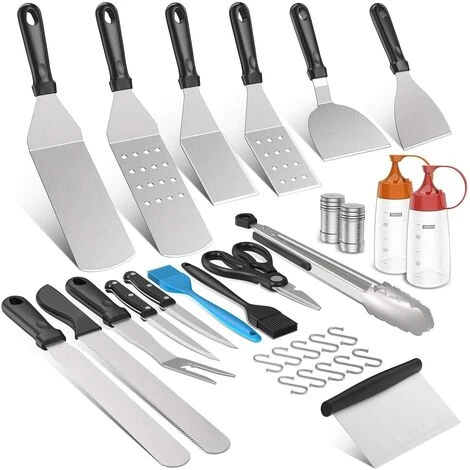 Morole Ustensiles Pour Plancha 30 Pièces Accessoire Plancha Kit Plancha INOX Pour Teppanyaki 1 Morole Ustensiles Pour Plancha 30 Pièces Accessoire Plancha Kit Plancha INOX Pour Teppanyaki