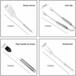 MINETGNON Set De 9 Ustensile De Barbecue Cuisine Au Jardin Très Bonne Qualité 7 MINETGNON Set De 9 Ustensile De Barbecue Cuisine Au Jardin Très Bonne Qualité -Accessoires de barbecue Soldes 54865256 3