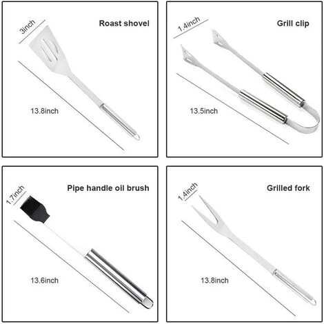MINETGNON Set De 9 Ustensile De Barbecue Cuisine Au Jardin Très Bonne Qualité 3 MINETGNON Set De 9 Ustensile De Barbecue Cuisine Au Jardin Très Bonne Qualité – Image 3