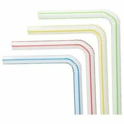 ILOVEMILAN 200 Pièces Pailles à Boire En Plastique De 7 Pouces De Long Multicolores -Accessoires de barbecue Soldes 54876688 4