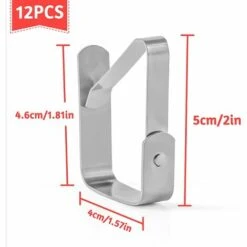 MONLY Pince Nappe Clips Inoxydable, 12 Pcs Réglables Pinces De Couverture De Table, Nappe Clips Anti-Glissant Pour Jardin Cuisine Maison Restaurant Pique-Nique Fête Mariage Partie 7 MONLY Pince Nappe Clips Inoxydable, 12 Pcs Réglables Pinces De Couverture De Table, Nappe Clips Anti-Glissant Pour Jardin Cuisine Maison Restaurant Pique-Nique Fête Mariage Partie -Accessoires de barbecue Soldes 54878972 3