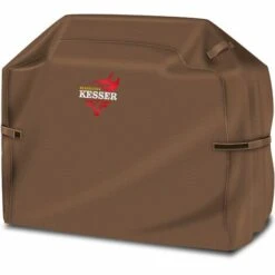 KESSER® BBQ Premium Housse De Barbecue Barbecue à Gaz Couverture De Barbecue Couvercle Résistant Aux Intempéries - Pour Barbecues Weber, Brinkmann, Char Broil Housse De Barbecue Housse De Protection | Tissu Oxford 600D Indéchirable, Marron, 147 X 61 X 122