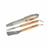 WADIGA Set De 3 Ustensiles Barbecue En Inox Et Bois - Bois