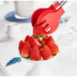 HANBING Pince Alimentaire En Silicone Pince à Tête Ronde Pour Barbecue En Acier Inoxydable (12 Pouces) 7 HANBING Pince Alimentaire En Silicone Pince à Tête Ronde Pour Barbecue En Acier Inoxydable (12 Pouces) -Accessoires de barbecue Soldes 55163676 3