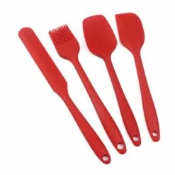 THSINDE Spatule Silicone De Cuisine Maryse Et Spatule Cuillère Et Patisserie , Ustensiles En Silicone, Résistant à La Chaleur De Anti-adhé, Outil De Cuisson Gateau Glacage (6, Noir) -Accessoires de barbecue Soldes 55254413 3