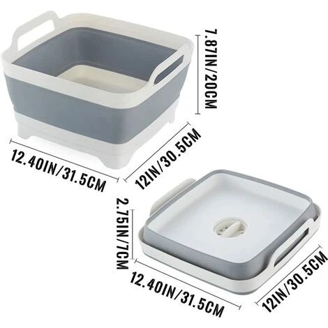QERSTA Bassine à Vaisselle Pliable, Bol Dévier De Camping Lavabo Pliable Portable/Évier De Cuisine Idéal Pour Le Camping, Les Caravanes, Les Activités De Plein Air, La Cuisine 2 QERSTA Bassine à Vaisselle Pliable, Bol Dévier De Camping Lavabo Pliable Portable/Évier De Cuisine Idéal Pour Le Camping, Les Caravanes, Les Activités De Plein Air, La Cuisine – Image 2
