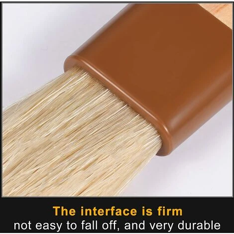 Fei Yu Pinceau Alimentaire, Pinceau Cuisine 2 Pièces, Pinceau Patisserie, Brosse à Poils Naturels, Pinceau à Pâtisserie Bois Pour La Cuisson Au Barbecue Le Barbecue La Marinade De Cuisine 4 Fei Yu Pinceau Alimentaire, Pinceau Cuisine 2 Pièces, Pinceau Patisserie, Brosse à Poils Naturels, Pinceau à Pâtisserie Bois Pour La Cuisson Au Barbecue Le Barbecue La Marinade De Cuisine â Image 4