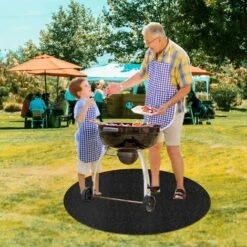 ASUPERMALL Tapis De Feu Rond Pour Barbecue De Grande Taille, Herbe, Protecteur De Sol Pour Camping En Plein Air, Pique-Nique, Barbecue, Arrière-Cour - 40 Pouces -Accessoires de barbecue Soldes 55665732 5