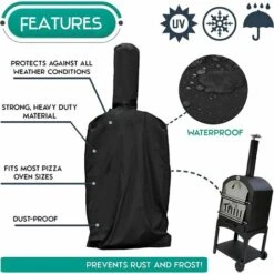 PERLE RARE Housse De Four à Pizza Universelle Premium, 165cm - Solide, Résistant & Imperméable -Accessoires de barbecue Soldes 55869275 5