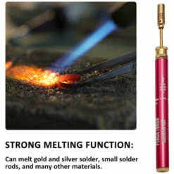 MERKMAK Mini Torche De Soudage Petit Stylo De Torche Portable Pour Barbecue En Plein Pistolet A Gaz Sans Fil Pour Soudage -Accessoires de barbecue Soldes 55886507 4