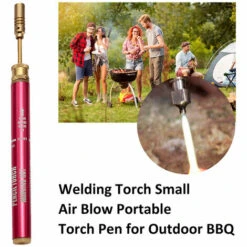 MERKMAK Mini Torche De Soudage Petit Stylo De Torche Portable Pour Barbecue En Plein Pistolet A Gaz Sans Fil Pour Soudage -Accessoires de barbecue Soldes 55886507 5