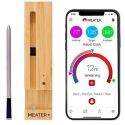 Thermomètre Sans Fil MEATER PLUS - Sonde à Viande Intelligente Et Longue Portée (50m)