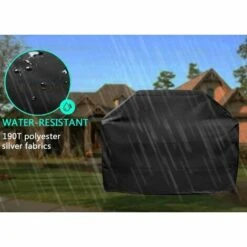 PERLE RARE Housse Barbecue,Housse Barbecue Gaz Bache Barbecue De Protection BBQ Couverture Anti-UV Imperméable Pour Weber, Holland, Brinkmann、Char Broil、 Etc, Taille 77 X 58 Cm -Accessoires de barbecue Soldes 56095759 5
