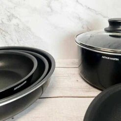 SHOPSTORY ARTHUR MARTIN : Batterie De Cuisine 10 Pièces Tous Feux | Noir -Accessoires de barbecue Soldes 56140667 5