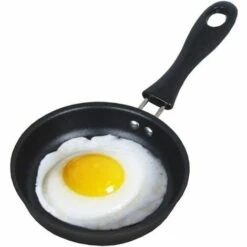 Ensoleillé Mini Poêle à Frire Pour œufs à Frire - 12 Cm - Revêtement En Fer - Ustensiles De Cuisine - Petite Cuisinière - Noir - Design Pratique Et Durable -Accessoires de barbecue Soldes 56619712 4