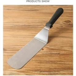 LEDMOMO Lot De 6 Cuisine Spatule En Acier Inoxydable Griller Spatule Gratter Crêpes Teppanyaki Cuisine Outil De Cuisson -Accessoires de barbecue Soldes 56665902 4