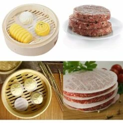 IRISFR Papier Antiadhésif 500 Pièces, Diamètre 13cm, Papier Steak Haché, Disques Hamburgers，Lilaris -Accessoires de barbecue Soldes 56839133 3