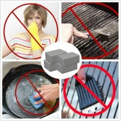 DECKON Lot De 3 Bloc Grill Pierre Ponce De Nettoyage Écologique, Réutilisable Griller Pierre Nettoyant Ponce Pour Nettoyer Barbecue Grills Four Carreaux -Accessoires de barbecue Soldes 57021210 3