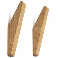 DECDEAL 1PCS Crochets En Bois De Style Japonais, Pateres, Crochets Muraux, Pateres En Bois Massif, Crochets Pour Foulard, Crochets Pour Serviettes, Crochets Pour Ecouteurs -Accessoires de barbecue Soldes 57112248 3