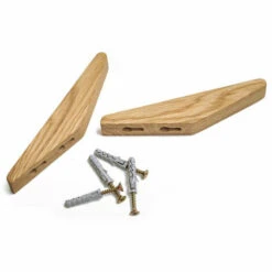 DECDEAL 1PCS Crochets En Bois De Style Japonais, Pateres, Crochets Muraux, Pateres En Bois Massif, Crochets Pour Foulard, Crochets Pour Serviettes, Crochets Pour Ecouteurs -Accessoires de barbecue Soldes 57112248 5