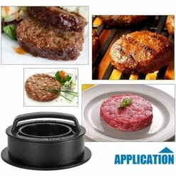 ROSIER Faites Des Hamburgers, Parfaits En Viande Hachée Mince | Presse Burger | Patty Maker Presse Hamburger Boulettes De Viandes Accessoires De Ba 50 Feuilles Papier（125*125*60mm）——VEBTles -Accessoires de barbecue Soldes 57120031 5