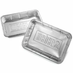 Lot De 10 Grandes Barquettes En Aluminium Weber 23 X 33 Cm -Accessoires de barbecue Soldes 5728104 4