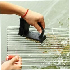 FLYME 3 Sur 1 Brosse Barbecue BBQ Brosse Et Racloir Barbecue Nettoyant Outil De Nettoyage En Cuivre Nettoyage Sans Rayures Pour Tout Gril -Accessoires de barbecue Soldes 57482213 3