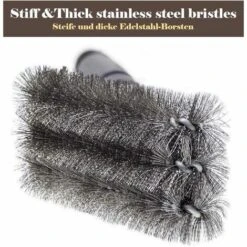 AIDUCHO Brosse Barbecue, 3 En 1 Brosse Nettoyage Barbecue, Longue Poignée, Poils Acier Inoxydable Pour Nettoyer Rapidement & Efficacement Tous Les Grils -Accessoires de barbecue Soldes 57792717 3