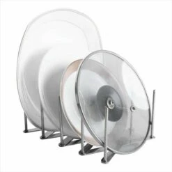 LITZEE Ustensile De Barbecue Support De Rangement Retractable, Gadgets De Cuisine Pliants, Acier Inoxydable, Support De Casserole Pour Ustensiles De Cuisine