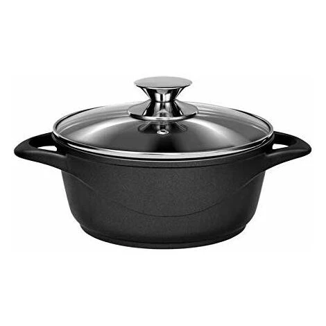 Smile MGK-12 Batterie De Cuisine Induction 8 Pièces Noir - Noir 2 Smile MGK-12 Batterie De Cuisine Induction 8 Pièces Noir - Noir – Image 2