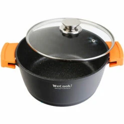 Wecook WCOK-CHEF4 Batterie De Cuisine à Induction 8 Pièces En Aluminium Anti-adhésif Sans PFOA Noir - Noir -Accessoires de barbecue Soldes 58535448 4