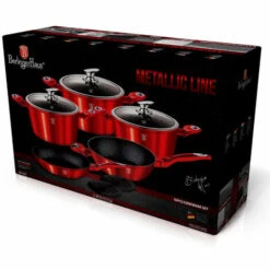 Berlinger Haus Burgundy Batterie De Cuisine à Induction 10 Pièces Aluminium Antiadhésif Sans PFOA Rouge - Rouge -Accessoires de barbecue Soldes 58536094 5