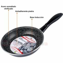 Magefesa K2 Gransasso Lot De 3 Poêles 18-20-24 Cm Induction, Antiadhésives PIERRE Gris - Gris -Accessoires de barbecue Soldes 58536161 4