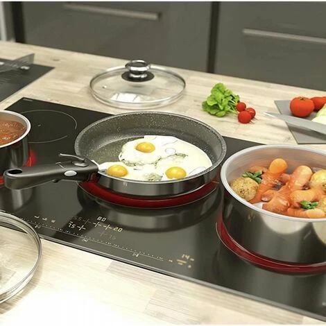 BACKEN 392009 - Batterie De Cuisine - Set De Poeles Et Casseroles - Inox - 9 Pieces - Tous Feux Dont Induction 2 BACKEN 392009 - Batterie De Cuisine - Set De Poeles Et Casseroles - Inox - 9 Pieces - Tous Feux Dont Induction – Image 2