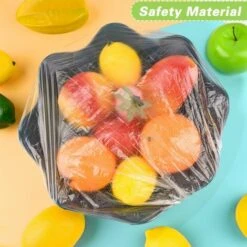 HIASDFLS Lot De 100 Housses De Protection Jetables En Plastique Pour Fruits Et Légumes -Accessoires de barbecue Soldes 59007972 4