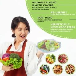 HIASDFLS Lot De 100 Housses De Protection Jetables En Plastique Pour Fruits Et Légumes -Accessoires de barbecue Soldes 59007972 5