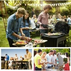 LYCXAMES Tapis De Cuisson Barbecue 6 Pièces Feuille Cuisson Barbecue Tapis 40 X 33cm Anti-adhérent Et Réutilisable Pour Barbecue Électrique Gaz Et Charbon (6(40x33)cm) -Accessoires de barbecue Soldes 59039475 4