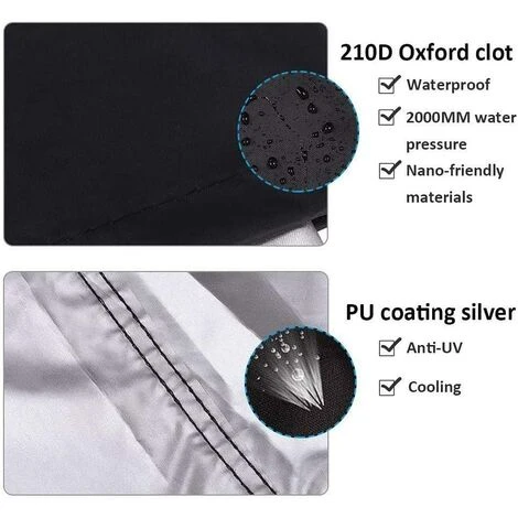 LYCXAMES Housse Barbecue Barbecook Ronde 58*77CM Bâche Housse De Protection BBQ Résistante 210D Imperméable Antipoussière Anti -UV Anti-vieillissement Couverture De Grill Sangle Ajustable 4 LYCXAMES Housse Barbecue Barbecook Ronde 58*77CM Bâche Housse De Protection BBQ Résistante 210D Imperméable Antipoussière Anti -UV Anti-vieillissement Couverture De Grill Sangle Ajustable – Image 4