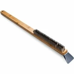 OUSUDELA Brosse Metallique Et Racloir 2 En 1 Pour Four A Pizza Ooni: Brosse De Nettoyage Pour Pierre A Pizza Et Grille Barbecue