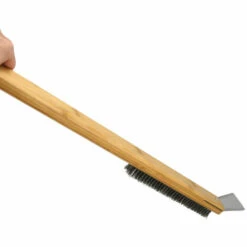 OUSUDELA Brosse Metallique Et Racloir 2 En 1 Pour Four A Pizza Ooni: Brosse De Nettoyage Pour Pierre A Pizza Et Grille Barbecue -Accessoires de barbecue Soldes 59207192 4