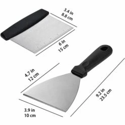 ZOLGINAH 12 Pcs Ensemble D'accessoires Pour Plaque Chauffante Professionnelle BBQ, En Acier Inoxydable Spatule Plancha - Idéal Pour Les Grillades Teppanyaki - Kit Cadeau Grill 7 ZOLGINAH 12 Pcs Ensemble D'accessoires Pour Plaque Chauffante Professionnelle BBQ, En Acier Inoxydable Spatule Plancha - Idéal Pour Les Grillades Teppanyaki - Kit Cadeau Grill -Accessoires de barbecue Soldes 59344681 3