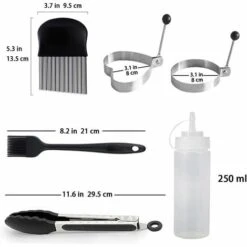 ZOLGINAH 12 Pcs Ensemble D'accessoires Pour Plaque Chauffante Professionnelle BBQ, En Acier Inoxydable Spatule Plancha - Idéal Pour Les Grillades Teppanyaki - Kit Cadeau Grill 8 ZOLGINAH 12 Pcs Ensemble D'accessoires Pour Plaque Chauffante Professionnelle BBQ, En Acier Inoxydable Spatule Plancha - Idéal Pour Les Grillades Teppanyaki - Kit Cadeau Grill -Accessoires de barbecue Soldes 59344681 4
